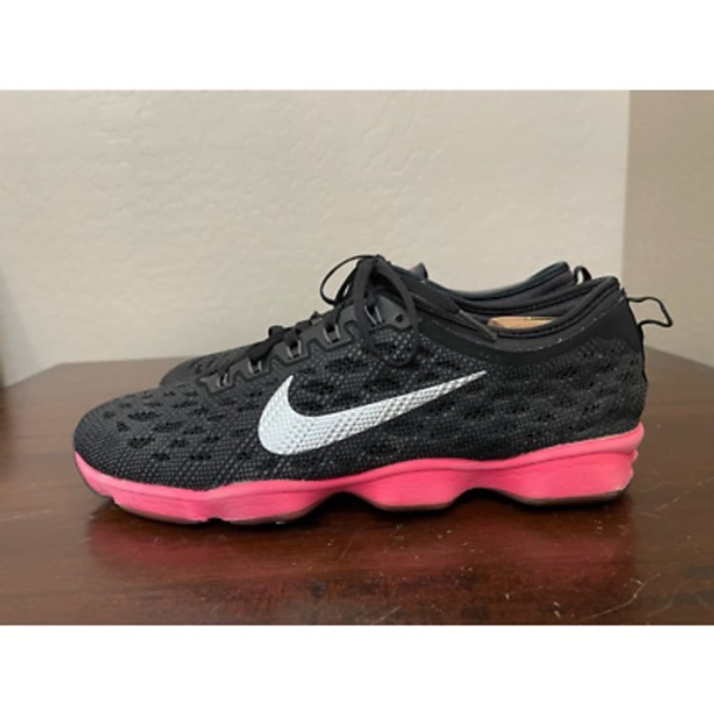 Nike Womens Zoom Fit Agility Training Shoes Black 684984-001 Lace Up Low Top 11M